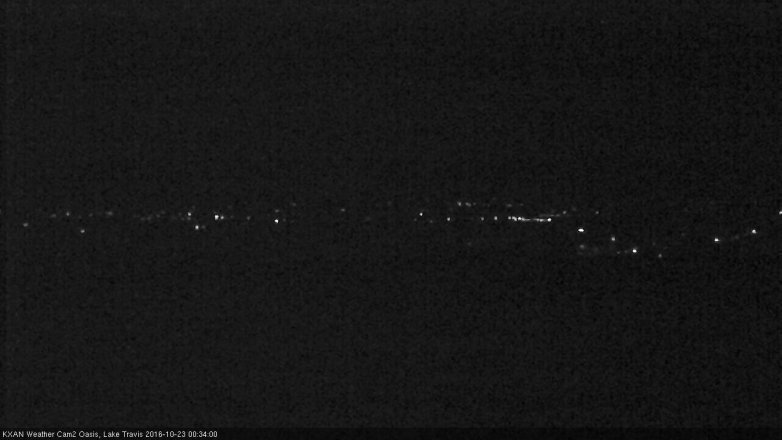 Lake Travis webcam, October 22, 2016 11:50 PM CT