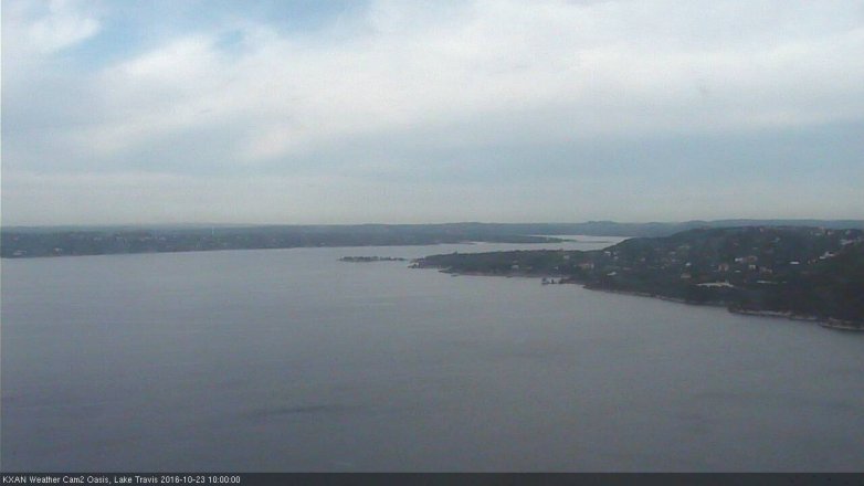 Lake Travis webcam, October 23, 2016 9:20 AM CT