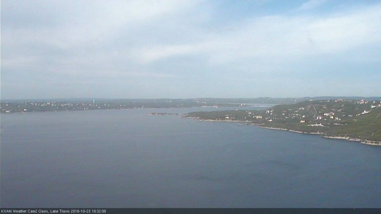 Lake Travis webcam, October 23, 2016 10:00 AM CT