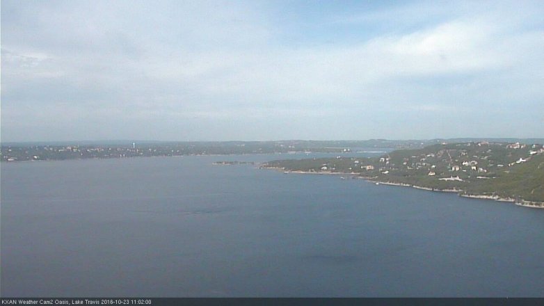 Lake Travis webcam, October 23, 2016 10:05 AM CT