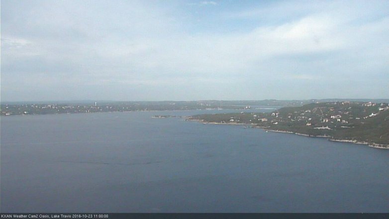 Lake Travis webcam, October 23, 2016 10:10 AM CT