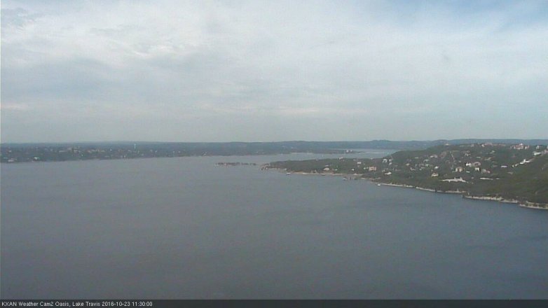 Lake Travis webcam, October 23, 2016 10:55 AM CT