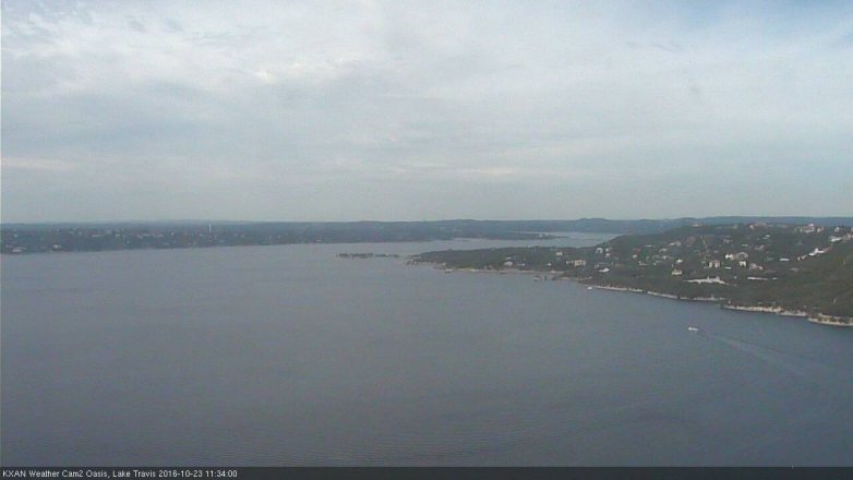Lake Travis webcam, October 23, 2016 11:05 AM CT
