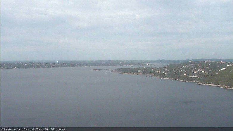Lake Travis webcam, October 23, 2016 11:30 AM CT