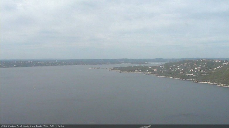 Lake Travis webcam, October 23, 2016 11:45 AM CT