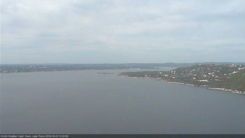 Lake Travis webcam, October 23, 2016 12:00 PM CT
