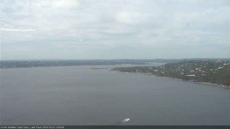 Lake Travis webcam, October 23, 2016 12:30 PM CT