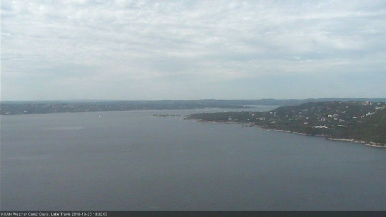 Lake Travis webcam, October 23, 2016 12:45 PM CT