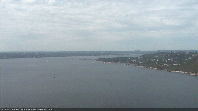 Lake Travis webcam, October 23, 2016 12:50 PM CT