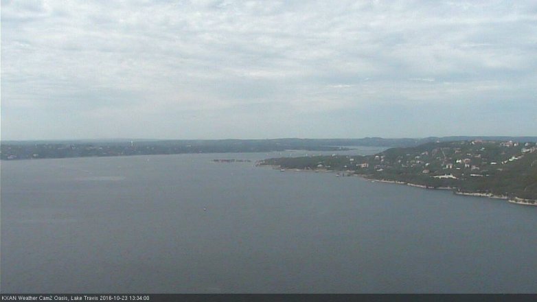 Lake Travis webcam, October 23, 2016 12:55 PM CT