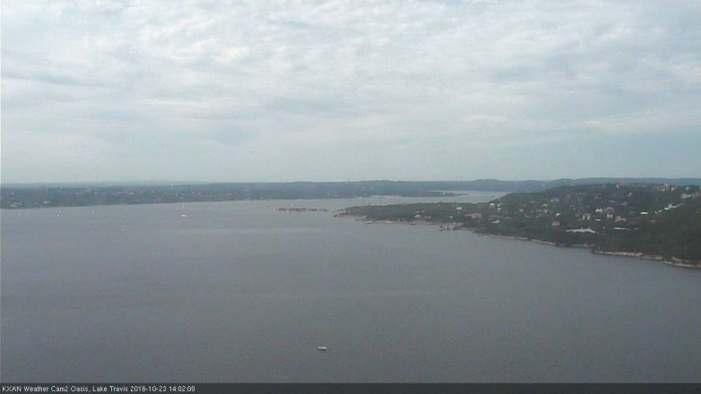 Lake Travis webcam, October 23, 2016 1:20 PM CT