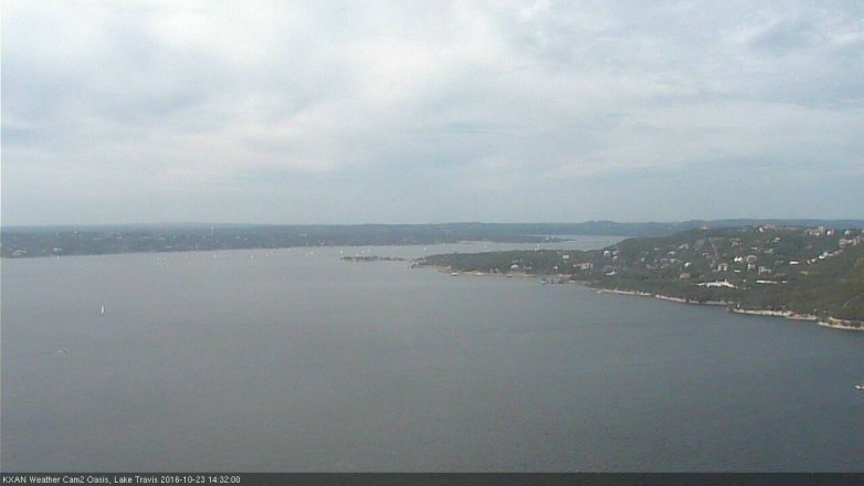 Lake Travis webcam, October 23, 2016 2:00 PM CT