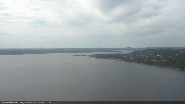 Lake Travis webcam, October 23, 2016 2:20 PM CT