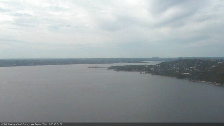 Lake Travis webcam, October 23, 2016 2:30 PM CT