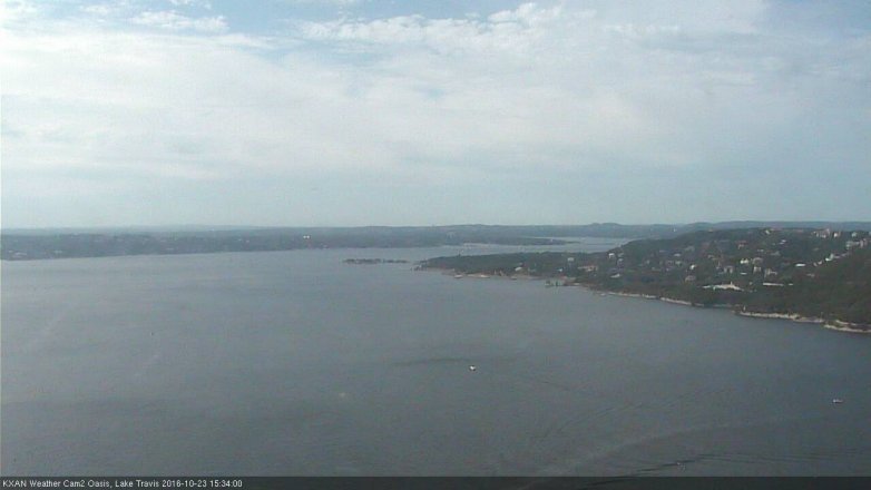 Lake Travis webcam, October 23, 2016 2:40 PM CT
