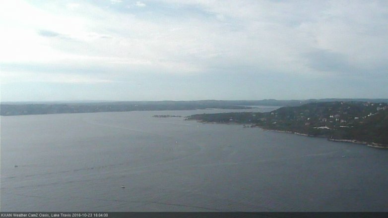 Lake Travis webcam, October 23, 2016 3:25 PM CT
