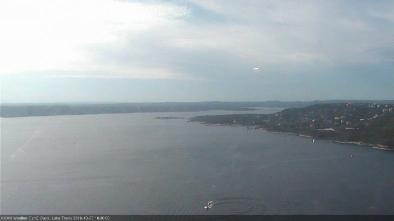 Lake Travis webcam, October 23, 2016 3:35 PM CT