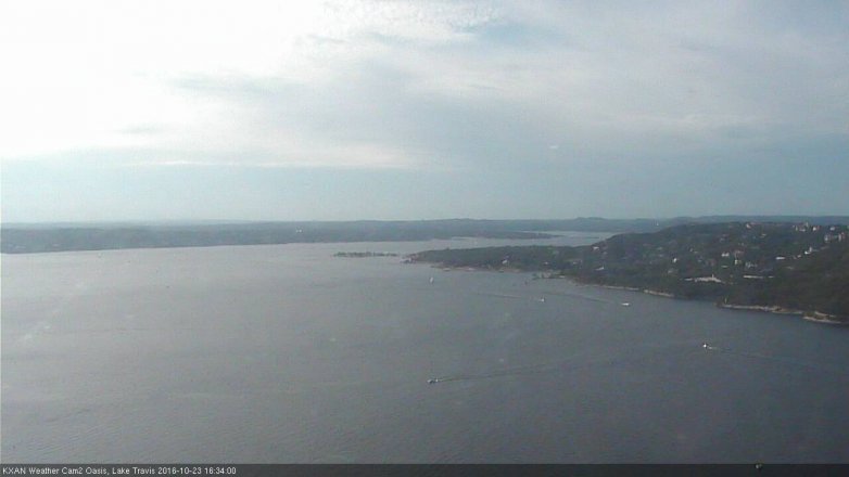 Lake Travis webcam, October 23, 2016 3:45 PM CT
