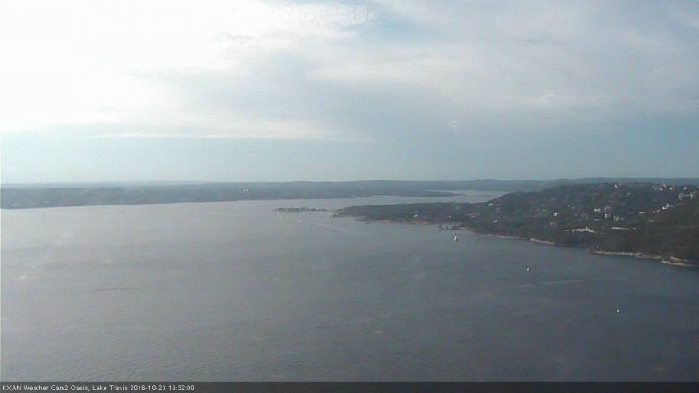 Lake Travis webcam, October 23, 2016 3:55 PM CT