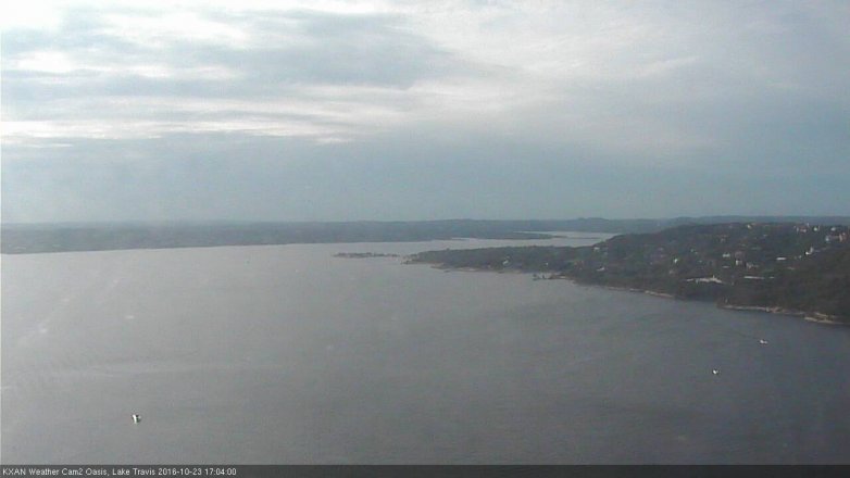 Lake Travis webcam, October 23, 2016 4:35 PM CT