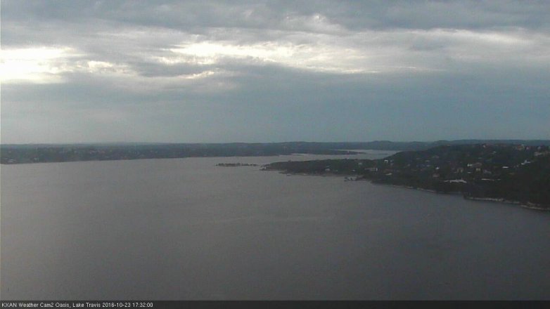 Lake Travis webcam, October 23, 2016 4:50 PM CT