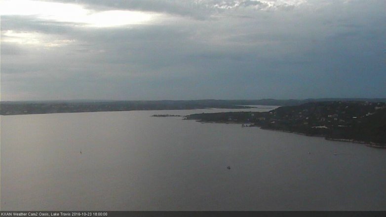 Lake Travis webcam, October 23, 2016 5:05 PM CT