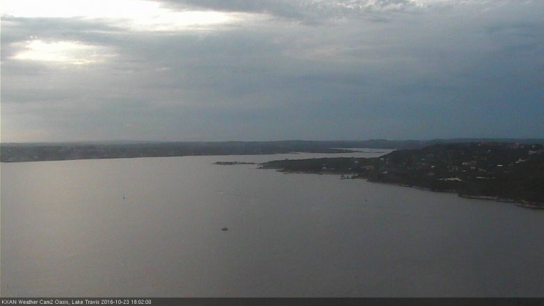 Lake Travis webcam, October 23, 2016 5:10 PM CT