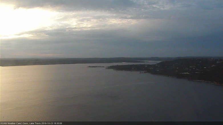 Lake Travis webcam, October 23, 2016 5:50 PM CT