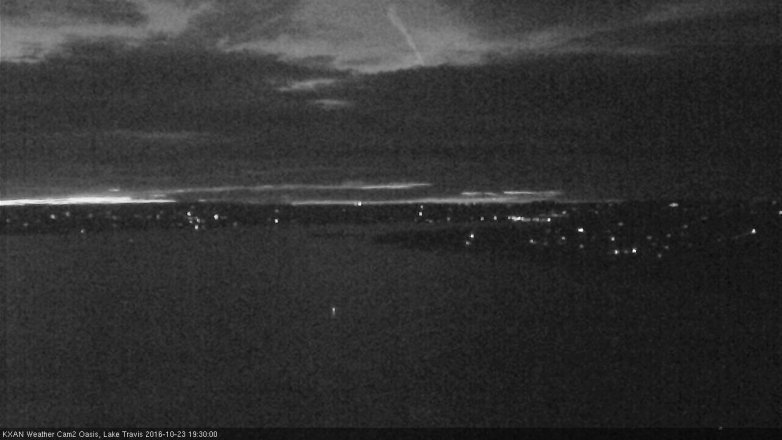 Lake Travis webcam, October 23, 2016 6:40 PM CT