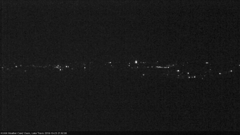 Lake Travis webcam, October 23, 2016 8:05 PM CT