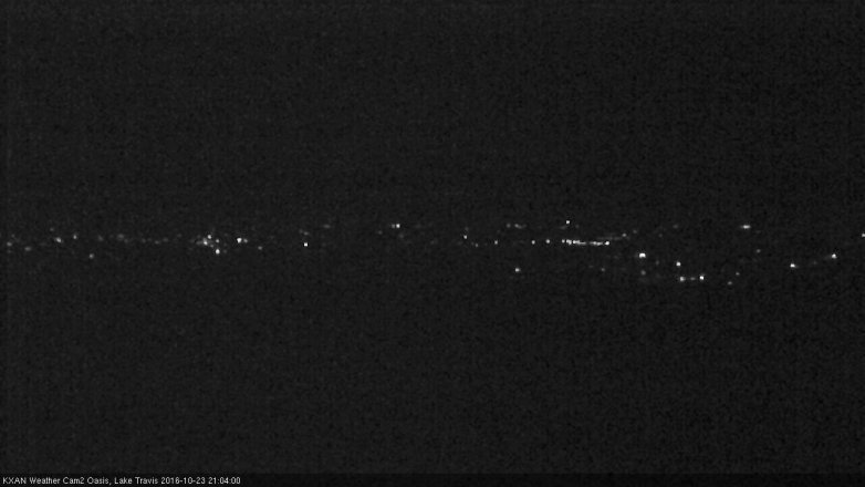 Lake Travis webcam, October 23, 2016 8:35 PM CT