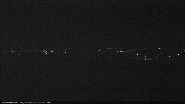 Lake Travis webcam, October 23, 2016 8:45 PM CT