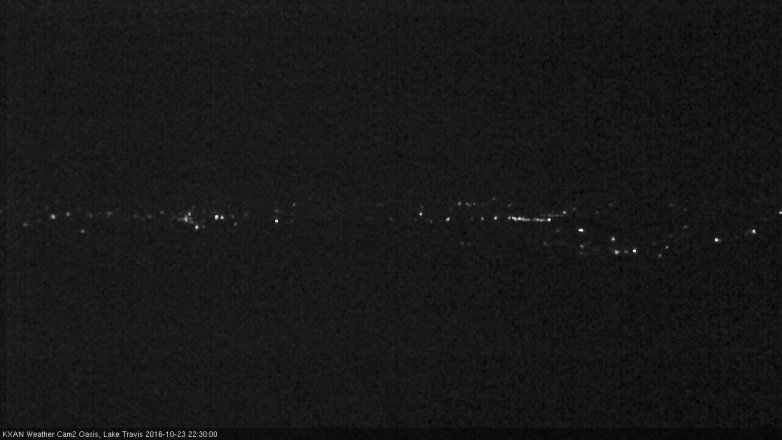 Lake Travis webcam, October 23, 2016 9:35 PM CT