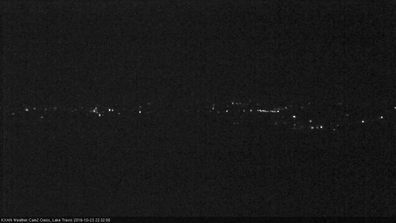 Lake Travis webcam, October 23, 2016 9:45 PM CT