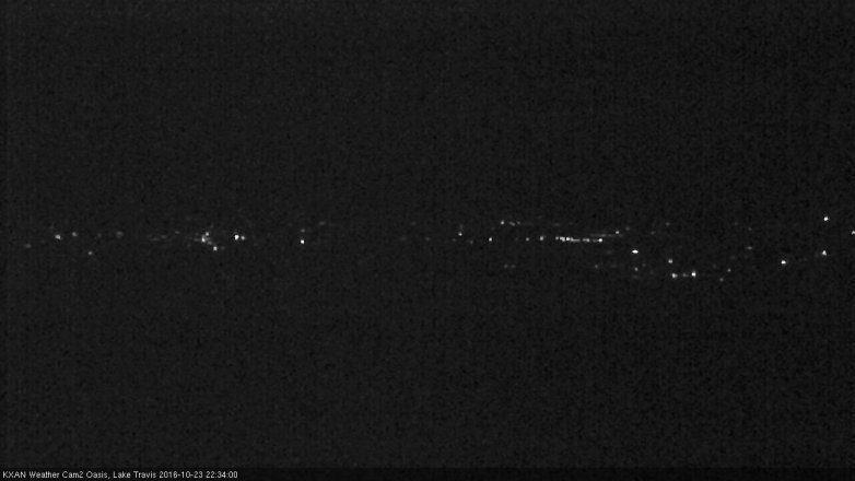 Lake Travis webcam, October 23, 2016 9:50 PM CT