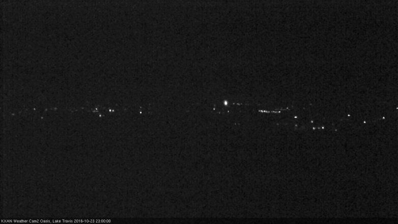 Lake Travis webcam, October 23, 2016 10:30 PM CT