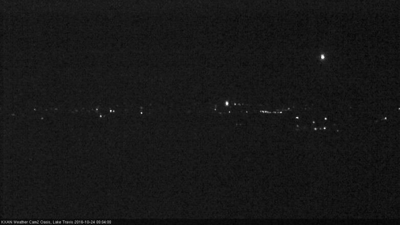 Lake Travis webcam, October 23, 2016 11:15 PM CT