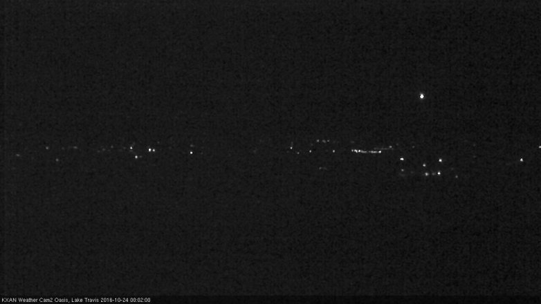 Lake Travis webcam, October 23, 2016 11:25 PM CT