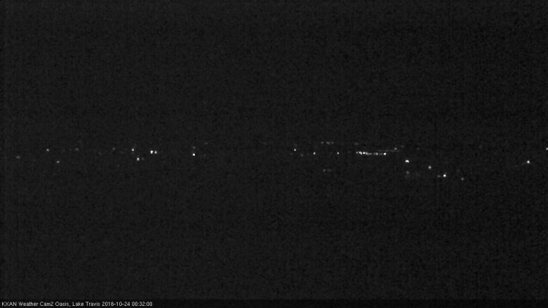 Lake Travis webcam, October 23, 2016 11:35 PM CT