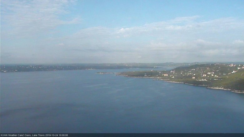 Lake Travis webcam, October 24, 2016 9:05 AM CT