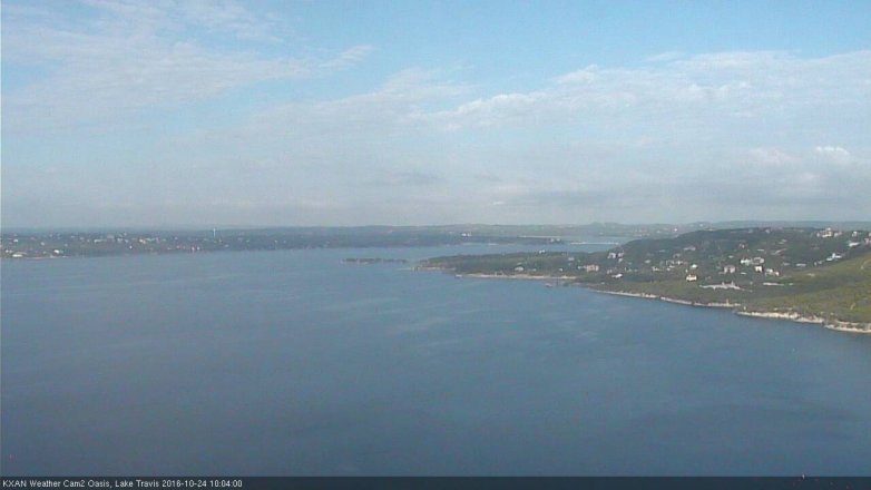 Lake Travis webcam, October 24, 2016 9:35 AM CT