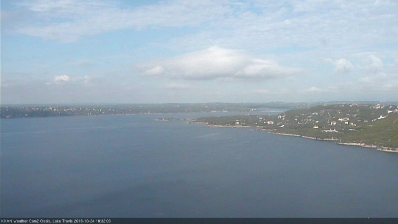 Lake Travis webcam, October 24, 2016 9:45 AM CT
