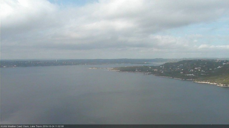 Lake Travis webcam, October 24, 2016 10:10 AM CT