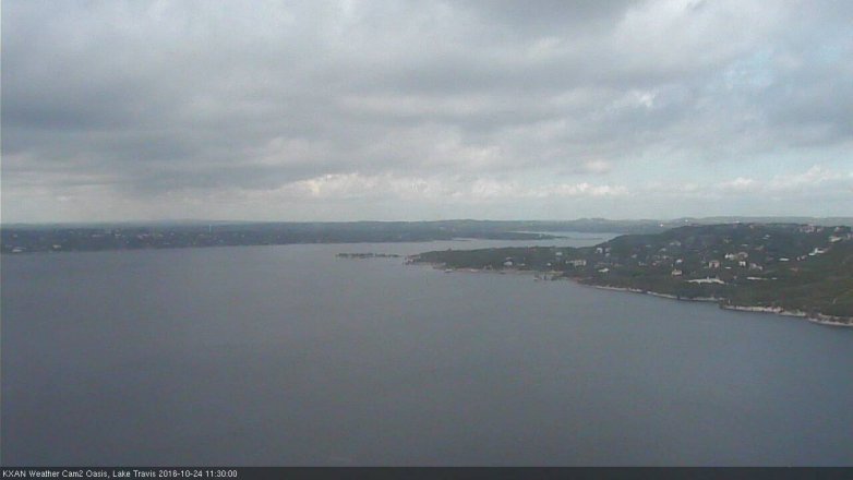 Lake Travis webcam, October 24, 2016 10:40 AM CT