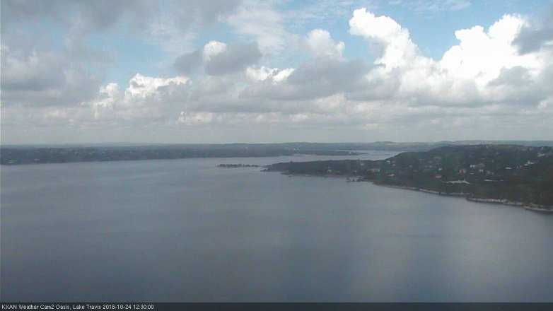 Lake Travis webcam, October 24, 2016 11:40 AM CT