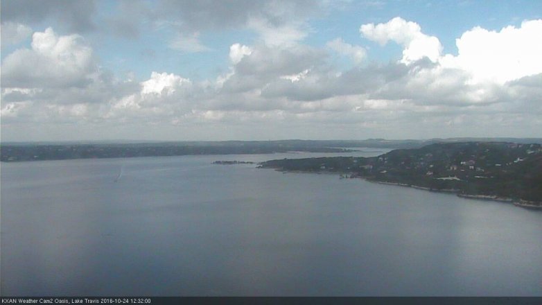 Lake Travis webcam, October 24, 2016 11:50 AM CT