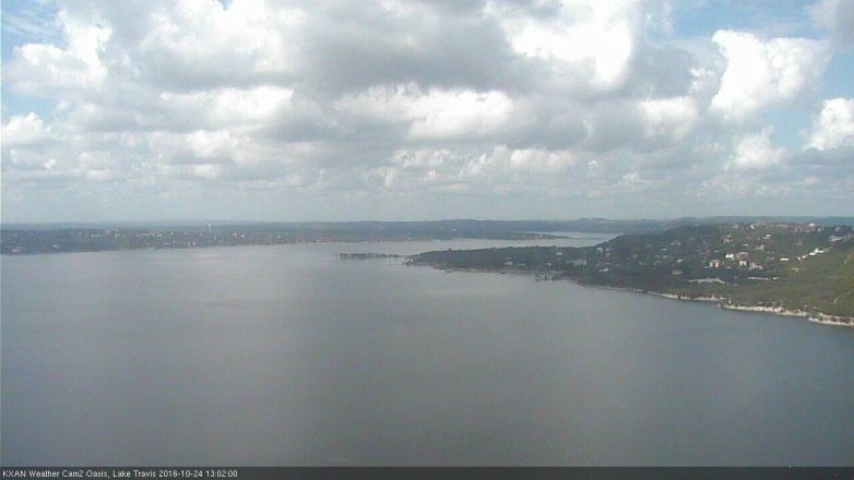 Lake Travis webcam, October 24, 2016 12:20 PM CT