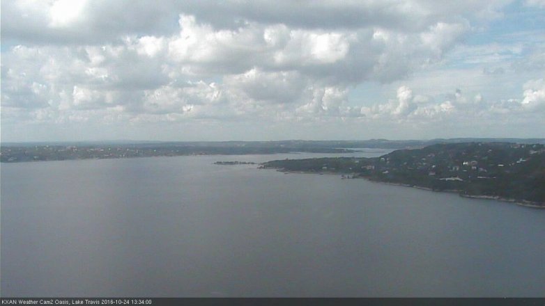 Lake Travis webcam, October 24, 2016 12:40 PM CT