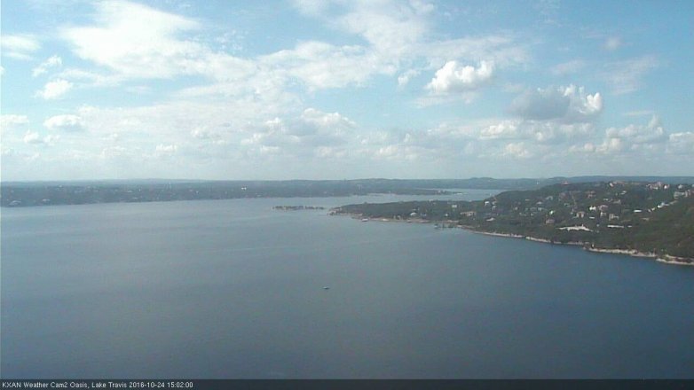 Lake Travis webcam, October 24, 2016 2:05 PM CT