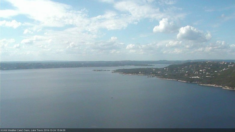 Lake Travis webcam, October 24, 2016 2:35 PM CT